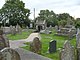 St Sannan's churchyard, cross and lych gate, Bedwellty