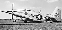 North American F-51H 44-64505 of the 104th FIS, 1952