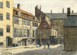 The yard at Lehn's House on Strandgade in Christianshavn (1902)