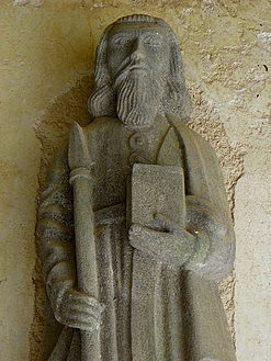 Saint Matthias. One of the apostles in the south porch.