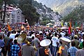 Crowds of deities and devotees at the Dhalpur ground, on the opening day of Kullu Dussehra, 2011.