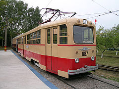 Tram LM-49 in Nizhny Novgorod electric transport museum