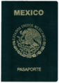 Mexican passport issued in 2016