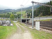 Entrance to the Gotthard tunnel