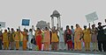 Image 5A formation of human chain at India Gate by the women from different walks of life at the launch of a National Campaign on prevention of violence against women, in New Delhi on 2 October 2009 (from Developing country)