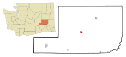 Location of Lind, Washington
