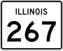 Illinois Route 267 marker