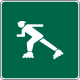 Ice/roller skaters are permitted