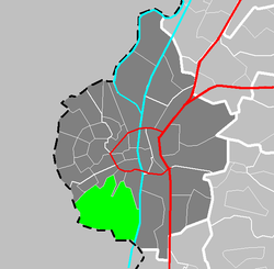 Location of Sint Pieter in Maastricht