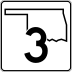 State Highway 3 marker