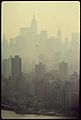 Image 31A 1973 photo of New York City skyscrapers in smog (from History of New York City (1946–1977))