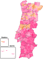 2001 Portuguese presidential election by municipality