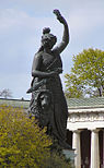 Bavaria statue, at the Ruhmeshalle (Hall of Fame), Munich