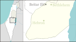 Mitzpe Shalem is located in the Southern West Bank