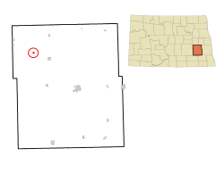 Location of Leal, North Dakota