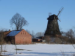 West side of a windmill in Palczewo