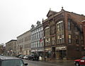 58-120 N. Main St., October 2009 [includes Granite Block at left and Pratt Opera House at right]