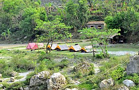 Camping on saryu river