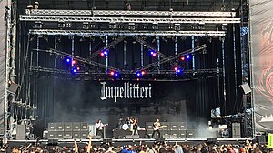 Impellitteri performing in 2016