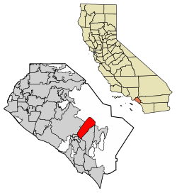 Location of Lake Forest in Orange County, California