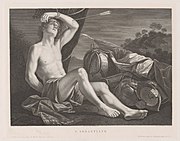 Giovanni Folo after Guercino, "San Sebastian," published between 1870 and 1910, engraving