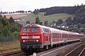 Class 218 operating as Eifel-Mosel-Express in Kall (2006)