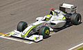 The 2009 Brawn BGP 001; harnessed effects of downforce by a "double-diffuser". This type of diffuser was used by several teams for two seasons before later being banned by the FIA in 2011.