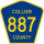 County Road 887 marker