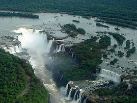 Iguazú Falls, one of the Seven Natural Wonders of the World.