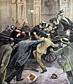 Assassination of Marie François Sadi Carnot on June 25, 1894, Lyon, France