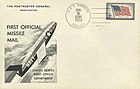A commemorative cover for the U.S.S Barbero Missile Mail launch.