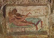 South wall painting. Fresco. House of the Painted Vaults. Ostia Antica. mid-3rd century CE.[1]