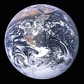 Image 28The Blue Marble, Earth as seen from Apollo 17 in December 1972. The photograph was taken by LMP Harrison Schmitt. The second half of the 20th century saw humanity's first space exploration. (from 20th century)