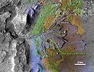 Jezero crater delta - chemical alteration by water (hi-res)