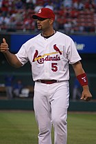 Albert Pujols batted .326 with 469 home runs in 12 seasons as a Cardinal.[10]