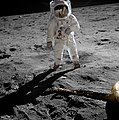 Image 18Astronaut Buzz Aldrin had a personal Communion service when he first arrived on the surface of the Moon. (from Space exploration)