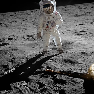 Buzz Aldrin on the Moon, photographed by Neil Armstrong