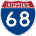 Interstate 68 shield