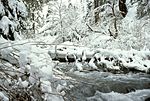 Little Butte Creek in winter