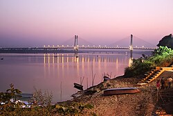 New Yamuna Bridge connecting Naini to Prayagraj across Yamuna river