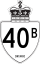 Highway 40B marker