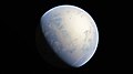 Image 81Artist's rendition of an oxinated fully-frozen Snowball Earth with no remaining liquid surface water. (from History of Earth)