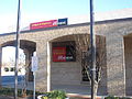 Wells Fargo Bank in Floresville is across the street from the First Baptist Church.