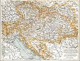 1898 railway map of Austria-Hungary