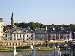 View of Podgórze and Józefińska Street from the river Vistula