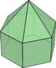 Elongated hexagonal pyramid