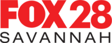 A red Fox network logo with a red 28 in a sans serif next to it. Beneath both elements is the word "Savannah" in a thin black sans serif.