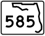State Road 585 marker
