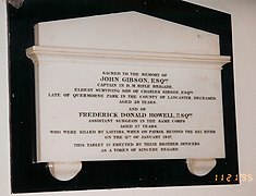 John Gibson and Frederick Donald Howell memorial