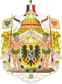 The greater coat of arms as German Emperor (1871-1918)
